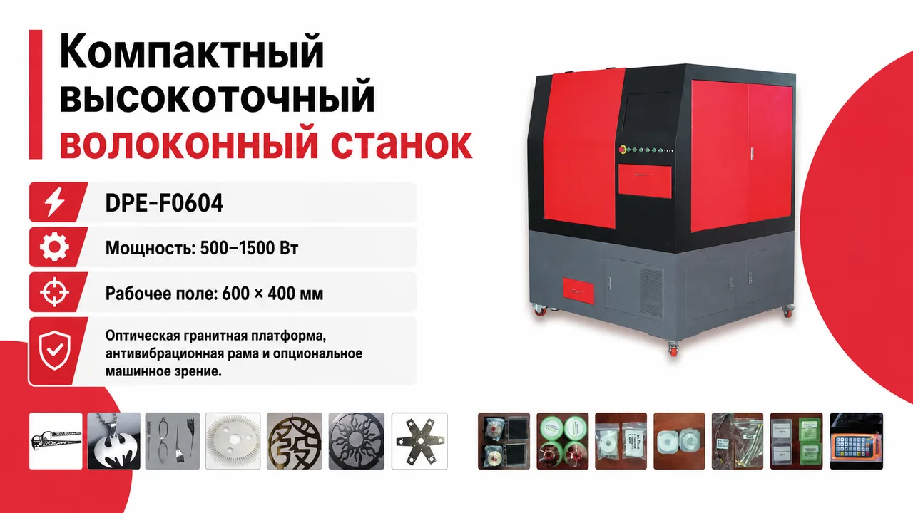 Компактный высокоточный станок волоконной лазерной резки
